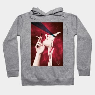 Red smoke Hoodie